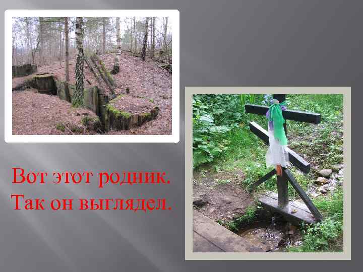 Вот этот родник. Так он выглядел. 