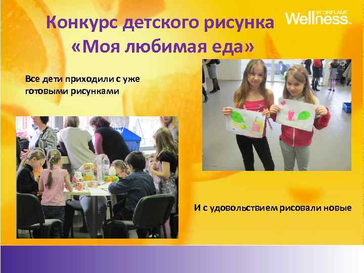 Конкурс детского рисунка «Моя любимая еда» Все дети приходили с уже готовыми рисунками И