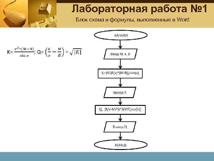 Блок схемы практическая работа