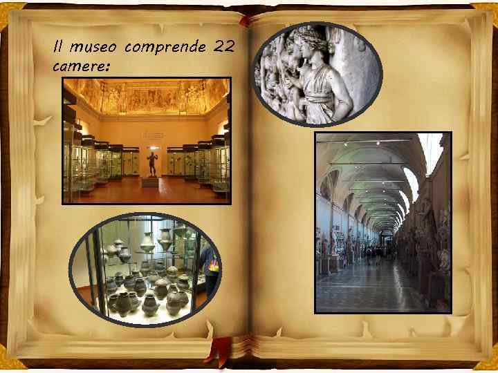 Il museo comprende 22 camere: 