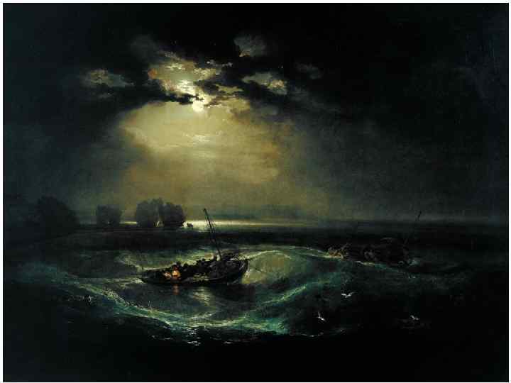  He exhibited his first oil painting in 1796, Fishermen at Sea, and thereafter