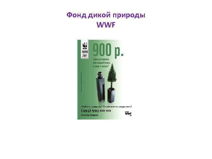 Фонд дикой природы WWF 