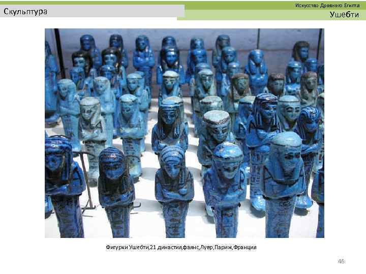  Искусство Древнего Египта Скульптура Ушебти Фигурки Ушебти, 21 династия, фаянс, Лувр, Париж, Франция