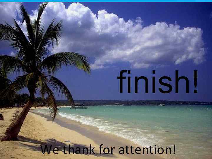  finish! We thank for attention! 