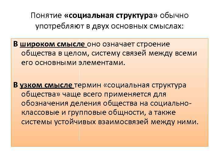 Общества чаще. Понятие социальной структуры в широком и узком смысле. Понятие социальная политика в широком смысле означает. Понятие социальное государство в широком смысле. Понятие карьера в узком и широком смысле.