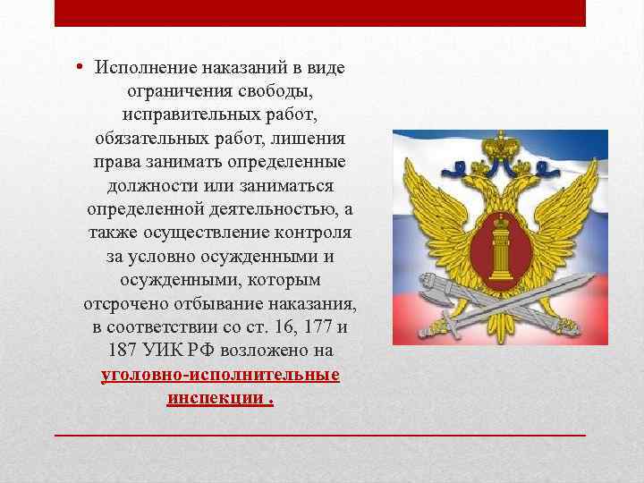 Виды исполнения наказаний. Порядок исполнения наказания в виде исправительных работ. Особенности исполнения наказания в виде обязательных работ. Исполнение наказаний в виде лишение работ.