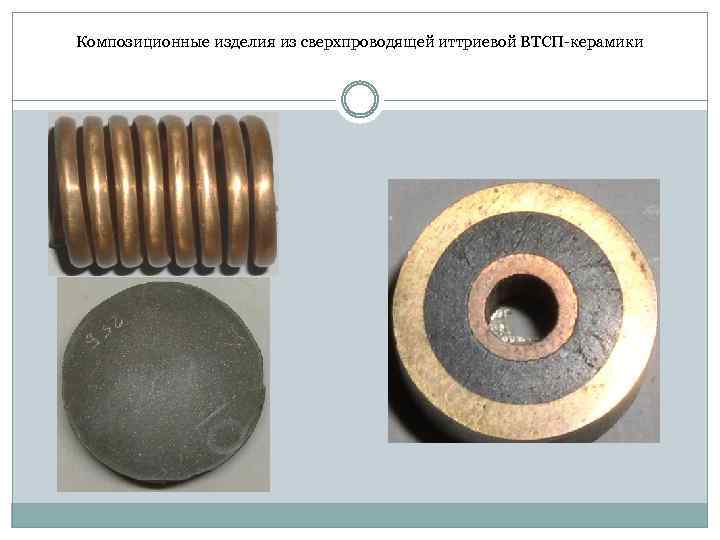 Композиционные изделия из сверхпроводящей иттриевой ВТСП керамики 