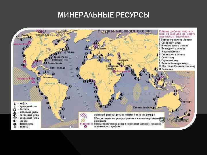 МИНЕРАЛЬНЫЕ РЕСУРСЫ 