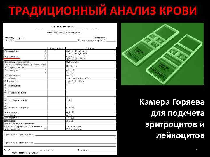 Камера для подсчета клеток в биологических образцах мочи