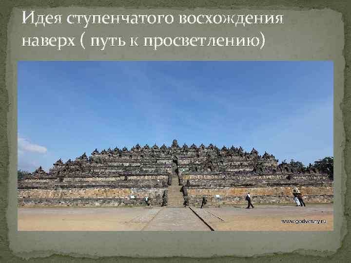 Идея ступенчатого восхождения наверх ( путь к просветлению) 