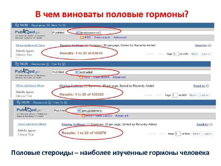 В чем виноваты половые гормоны? Половые стероиды – наиболее изученные гормоны человека 