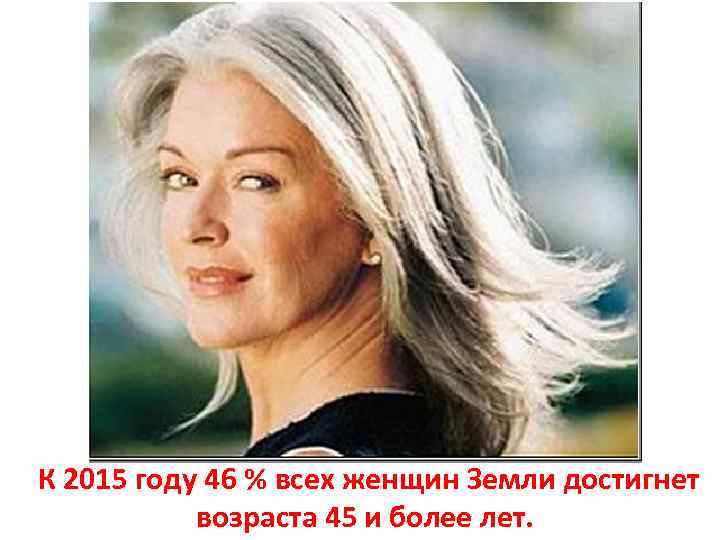  К 2015 году 46 % всех женщин Земли достигнет возраста 45 и более