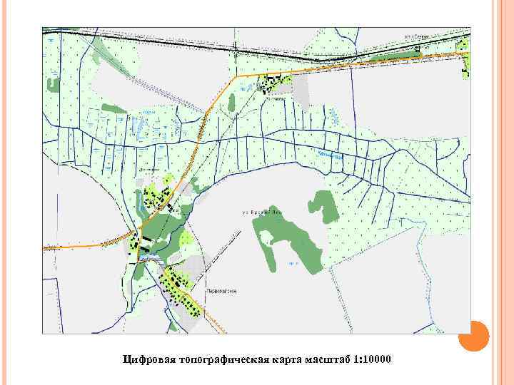 Карта в масштабе 1 к 10000