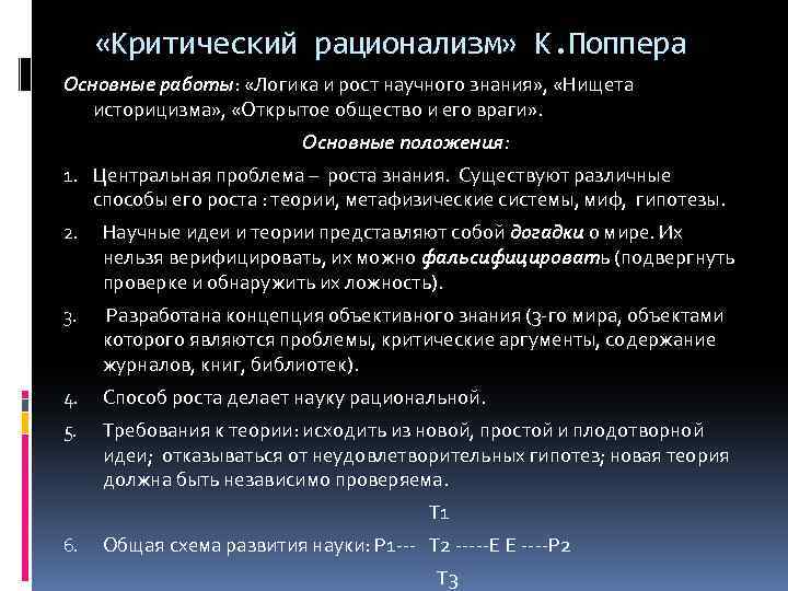 Теории развития научного знания. Критический рационализм к Поппера. Концепция критического рационализма к Поппера. Критический рационализм основные идеи. Критический рационализм в философии это.