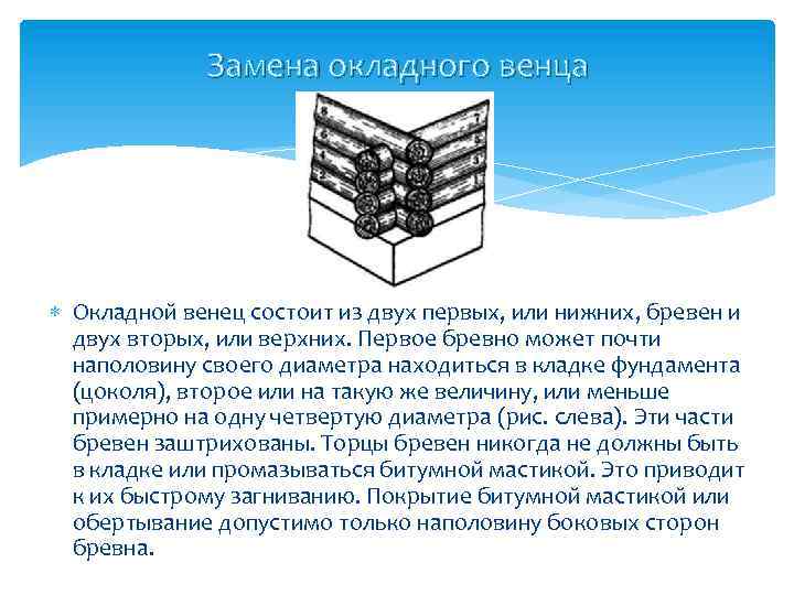 Конструкции почему. Рядовой венец, окладной венец. Окладной венец сруба. Венцы окладные и рядовые. Венец состоит из.