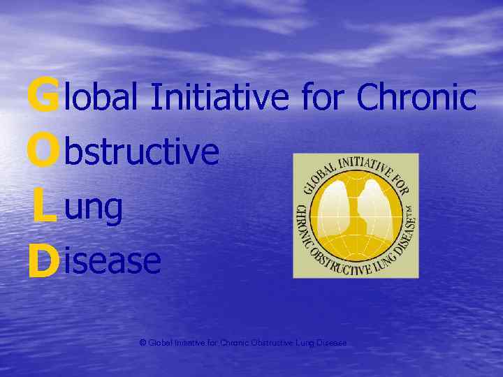 G lobal Initiative for Chronic O bstructive L ung D isease © Global Initiative