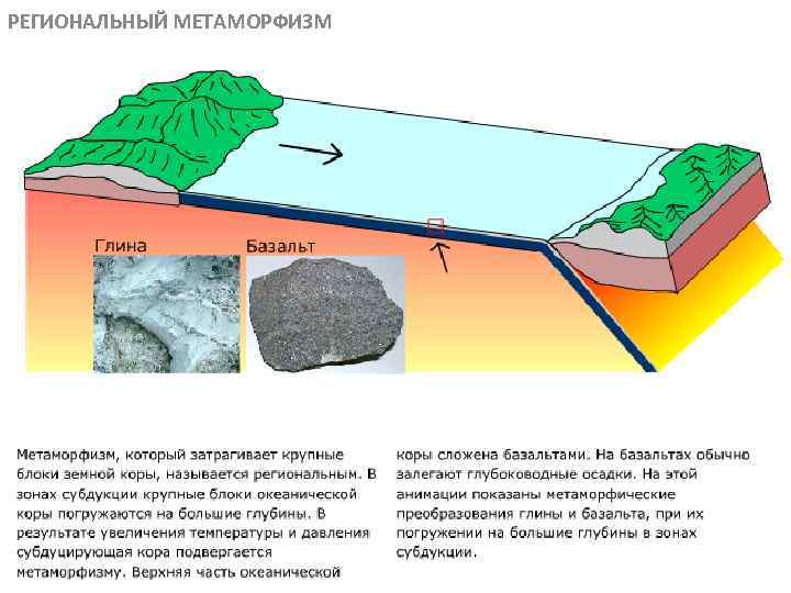 РЕГИОНАЛЬНЫЙ МЕТАМОРФИЗМ МЕТАОРФИЧЕСКИЕ ПОРОДЫ 
