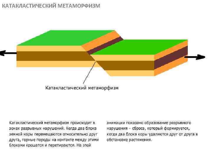 КАТАКЛАСТИЧЕСКИЙ МЕТАМОРФИЗМ МЕТАОРФИЧЕСКИЕ ПОРОДЫ 