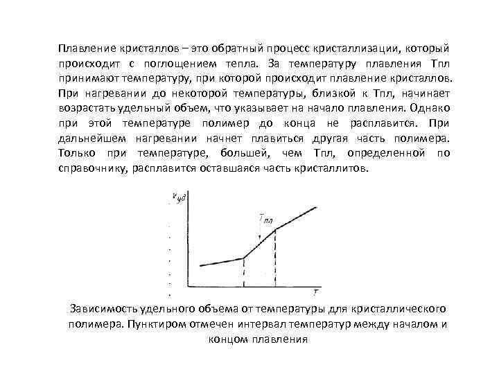 Зависимость объема от температуры. Зависимость удельного объема от температуры. Зависимость скорости кристаллизации полимера от температуры. Температура кристаллизации и плавления полимеров. Зависимость объема от температуры для полимеров.