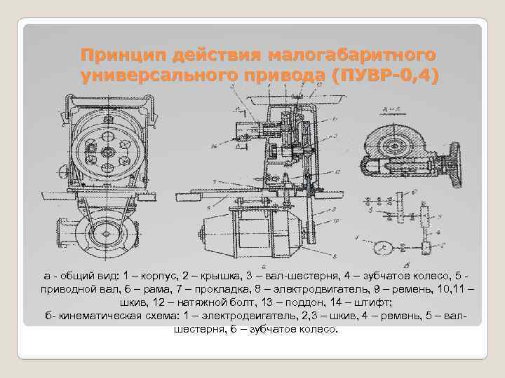 Универсальный привод схема