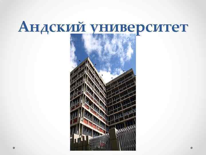 Андский университет 