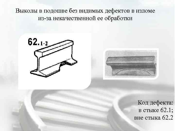 Рисунки дефектов рельсов