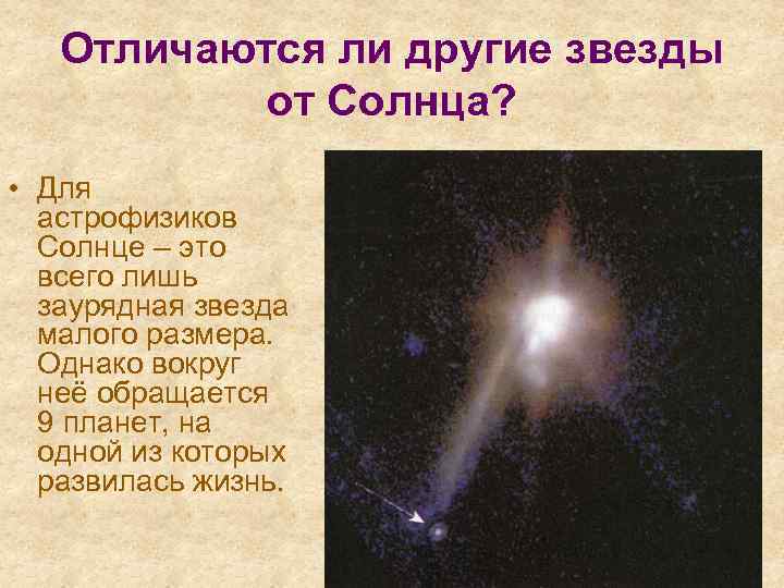 Отличаются ли другие звезды от Солнца? • Для астрофизиков Солнце – это всего лишь