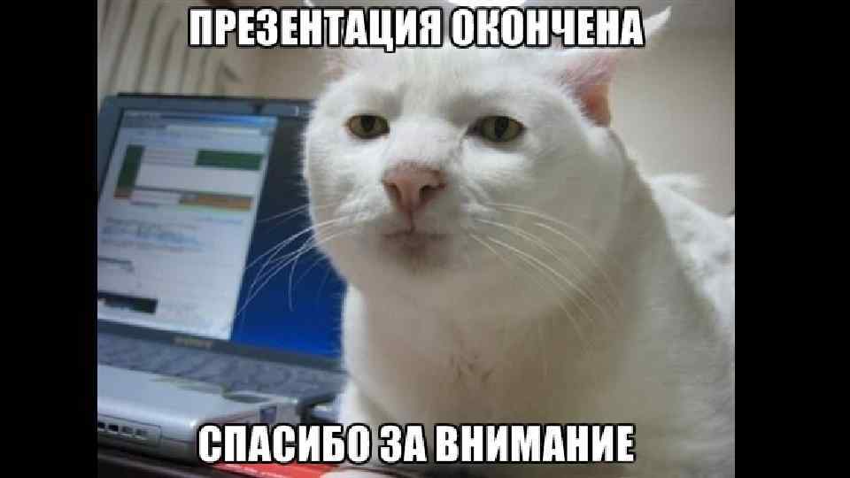 Спасибо за внимание 