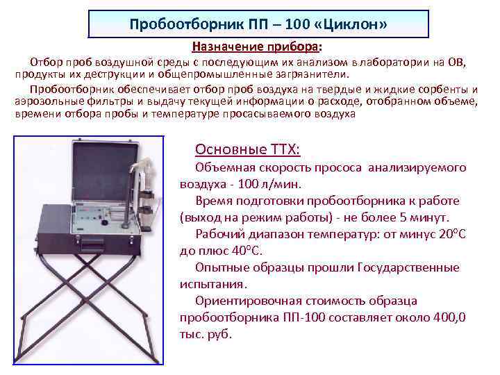 Назначение прибора