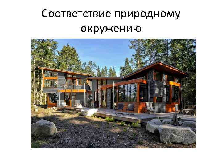 Соответствие природному окружению 