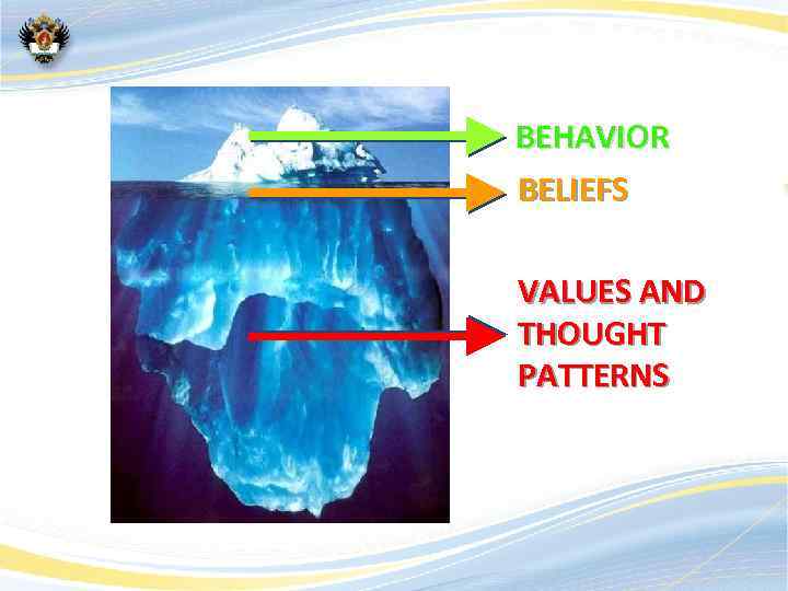 BEHAVIOR BELIEFS VALUES AND THOUGHT PATTERNS 