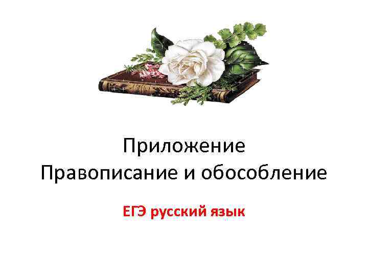 Приложение Правописание и обособление ЕГЭ русский язык 