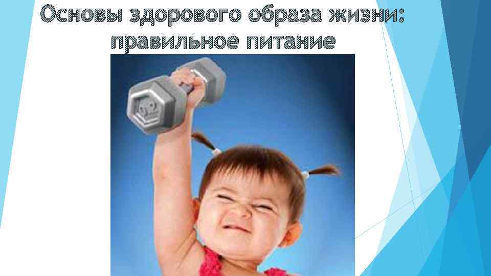 Основы здорового образа жизни: правильное питание 