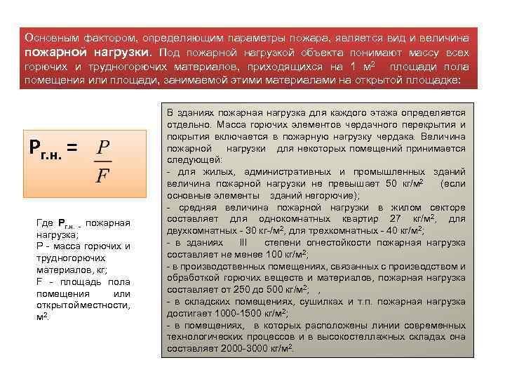 Пожарная нагрузка