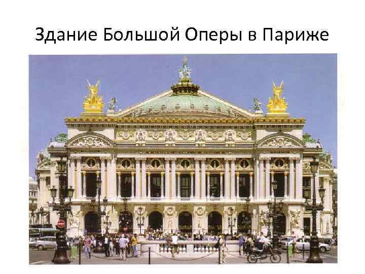 Здание Большой Оперы в Париже 