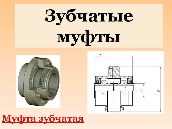 Схема зубчатая муфта