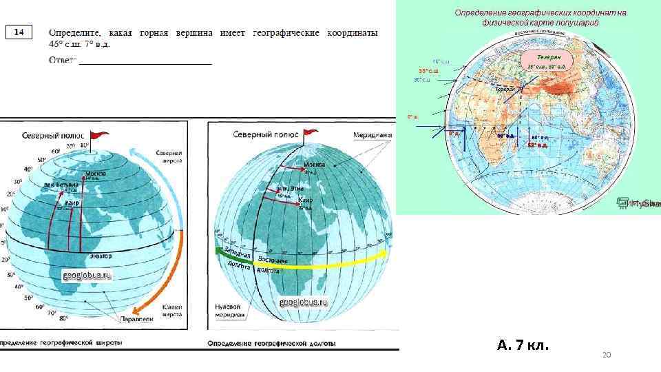 А. 7 кл. 20 