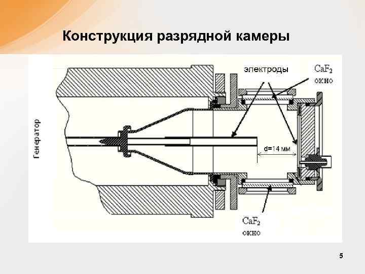 Конструкция разрядной камеры 5 
