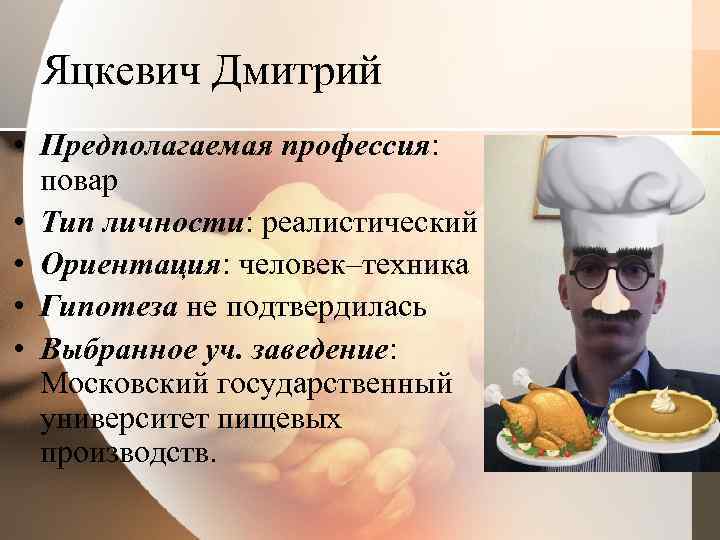 Какое значение для людей имеет профессия повар