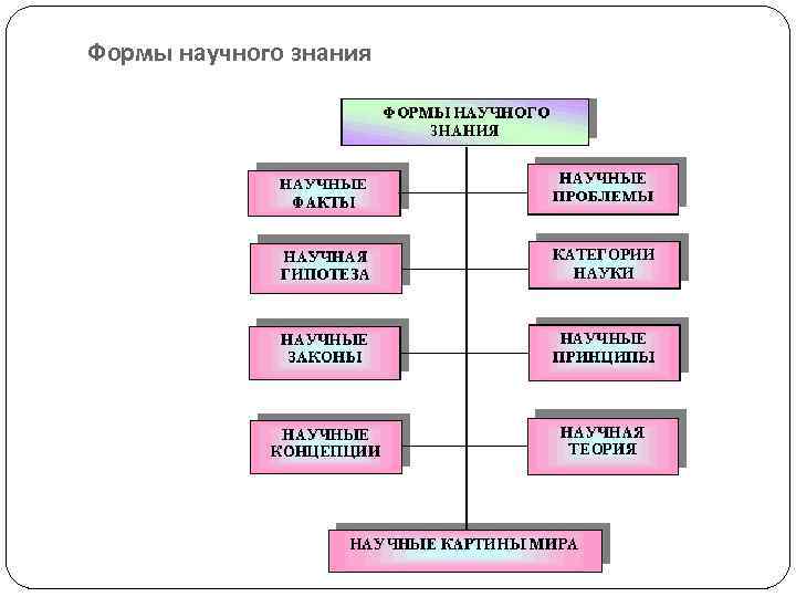 Формы научного знания 