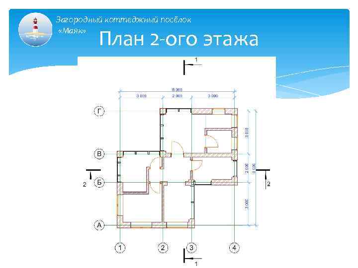Загородный коттеджный посёлок «Маяк» План 2 -ого этажа 