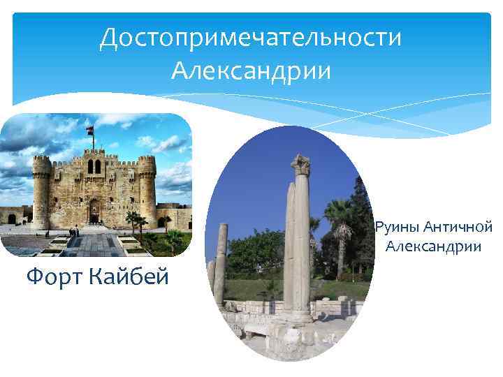 Достопримечательности Александрии Руины Античной Александрии Форт Кайбей 