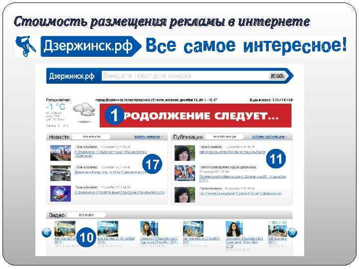 Стоимость размещения рекламы в интернете 