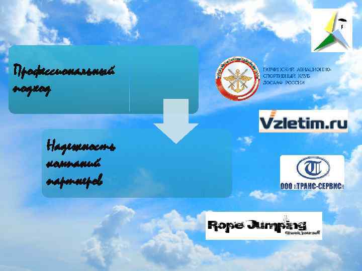 Профессиональный подход Надежность компаний партнеров 