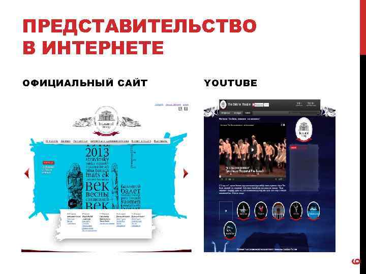 ПРЕДСТАВИТЕЛЬСТВО В ИНТЕРНЕТЕ YOUTUBE 6 ОФИЦИАЛЬНЫЙ САЙТ 