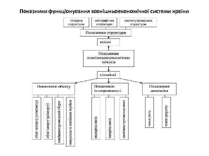 Показники функціонування зовнішньоекономічної системи країни 