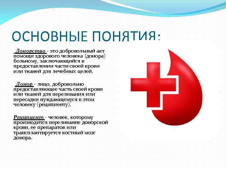 Презентация по теме донорство