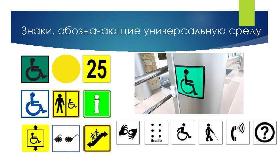 Знаки, обозначающие универсальную среду 