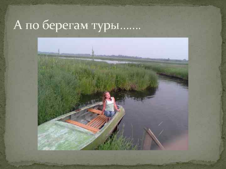 А по берегам туры……. 