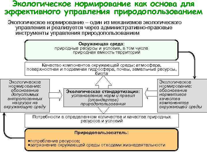 Экологическое нормирование схема